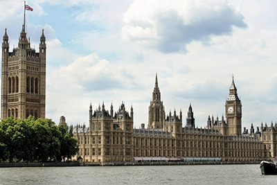 view of Parliment from the Thames